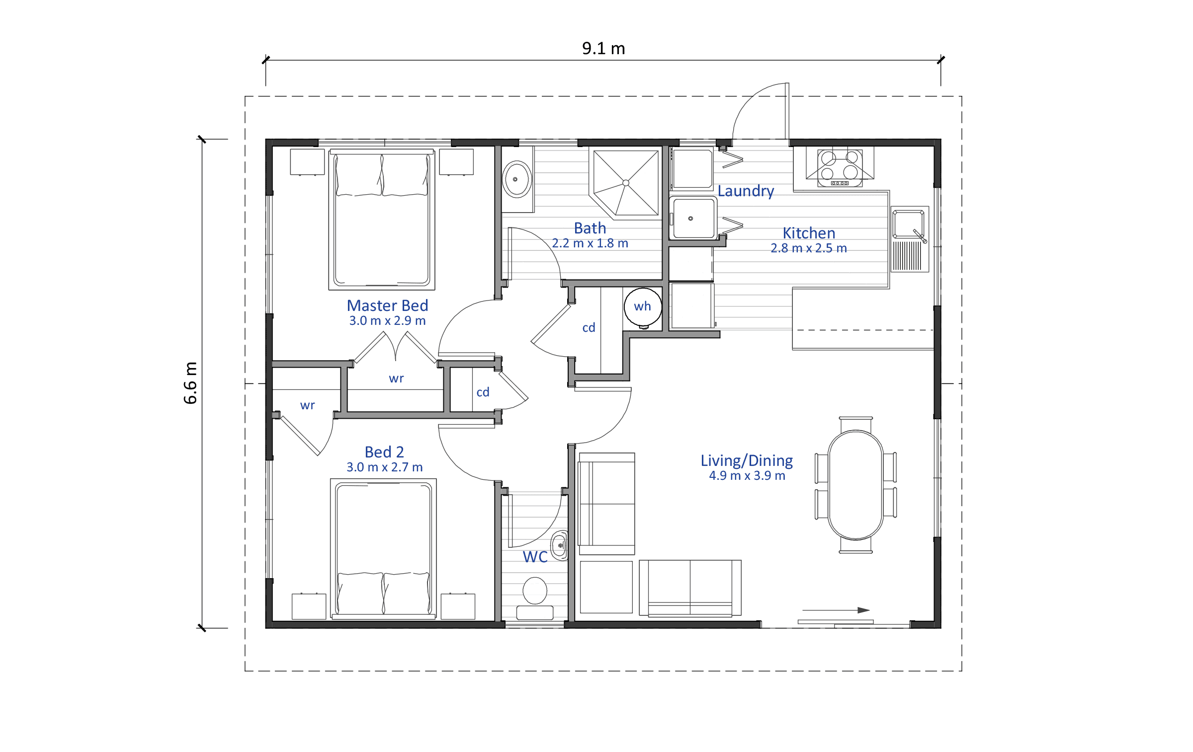 granny-flat-house-plan-2-bedroom-60m2-latitude-homes