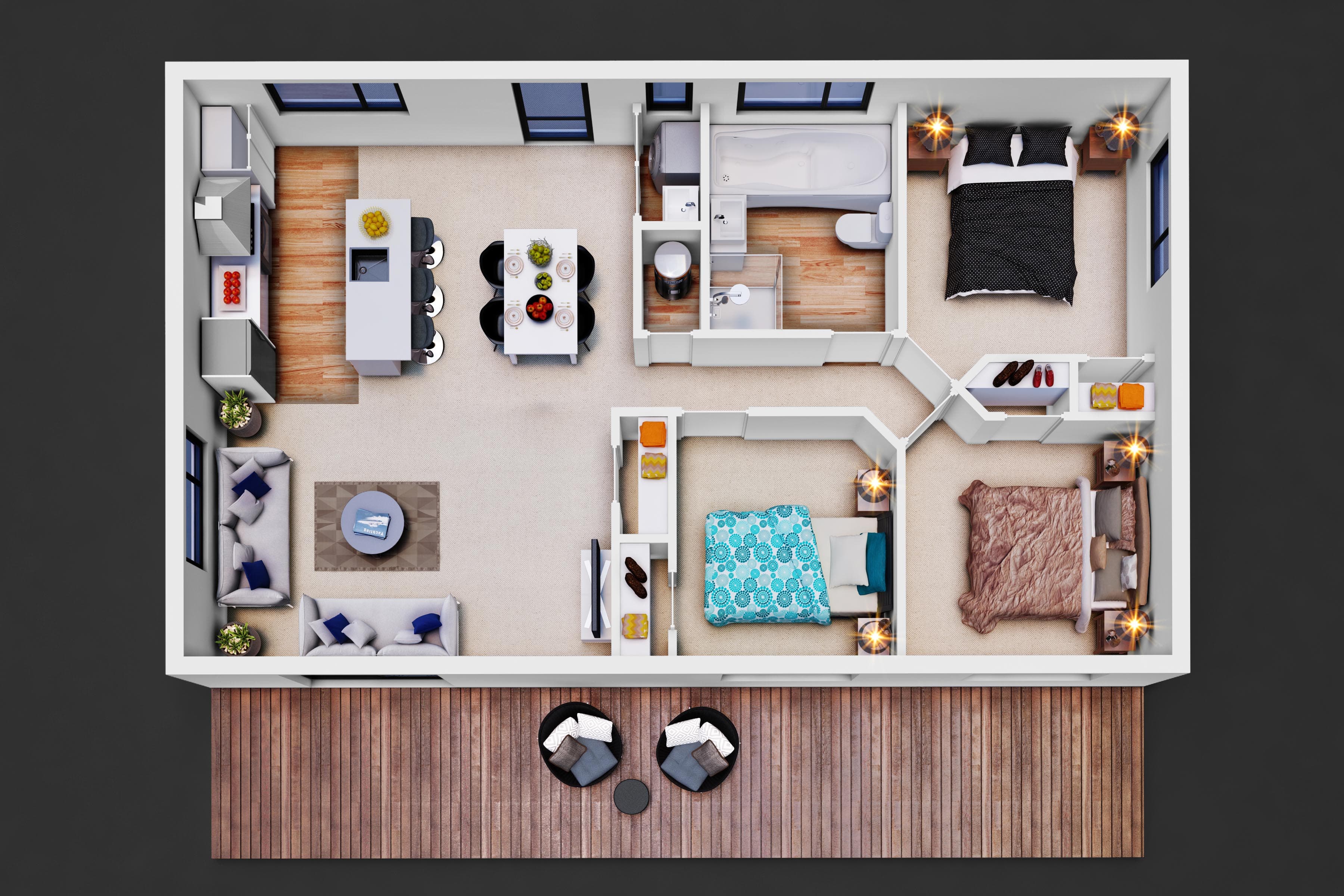 NZB 80 3D Floor Plan
