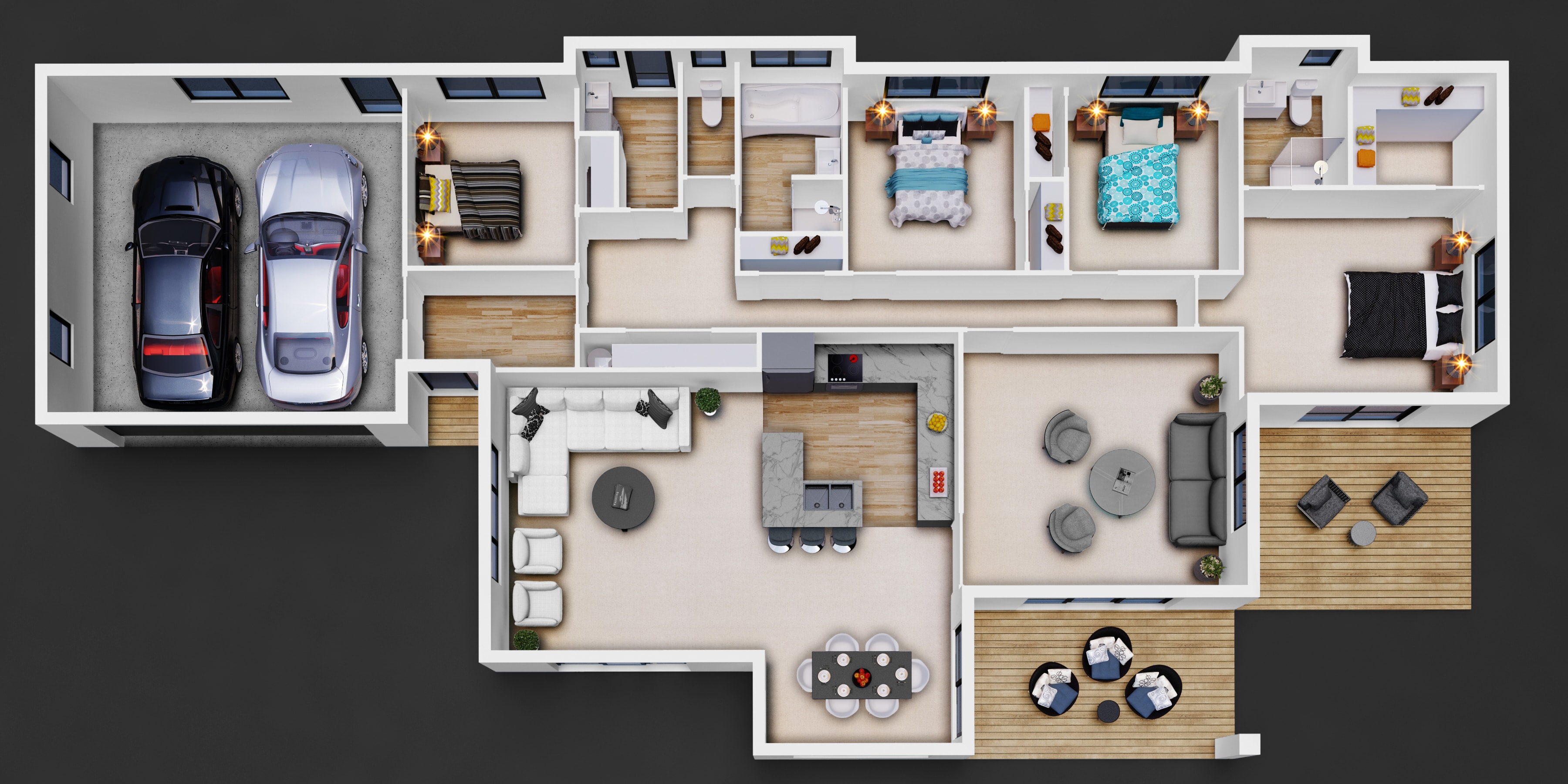 NZ214 Cook 3D Floor Plan v2