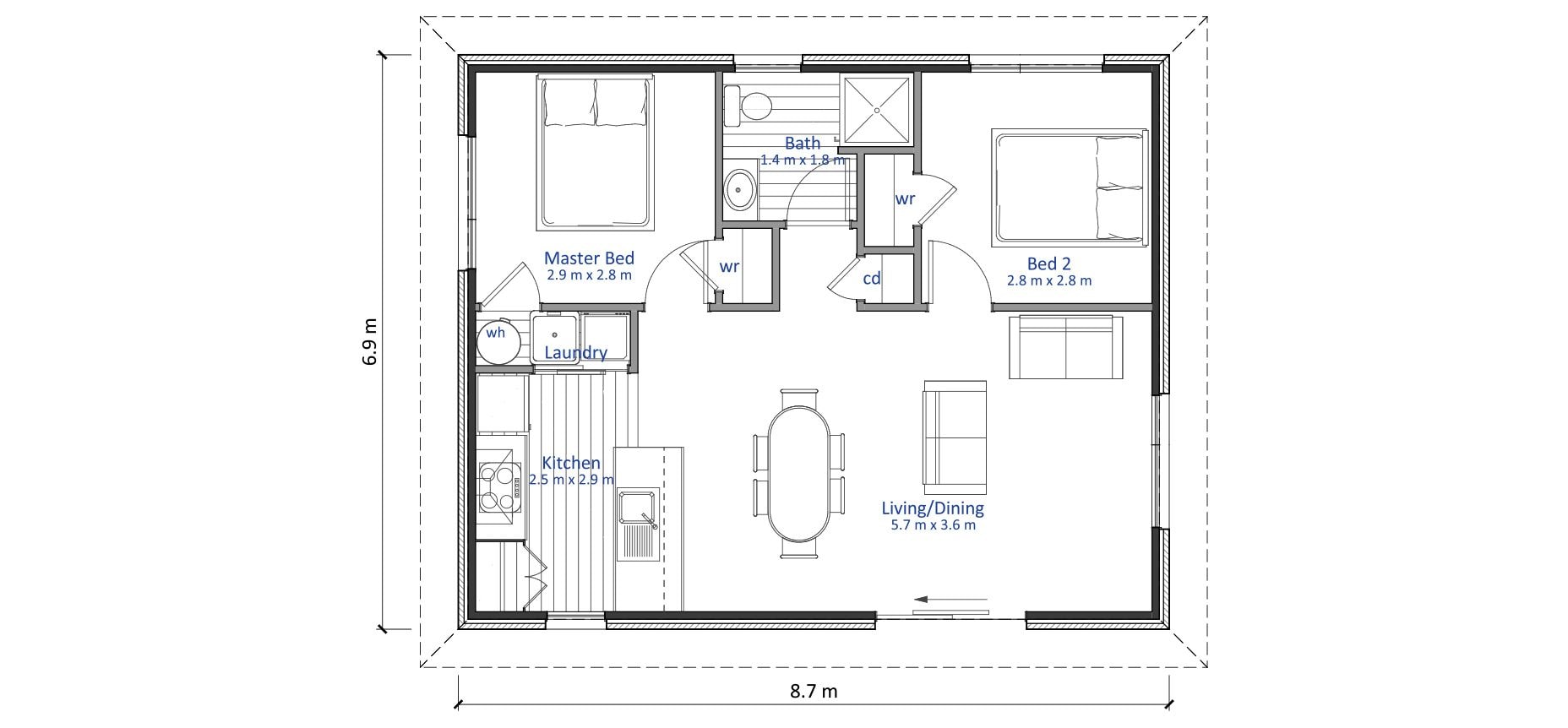 NZB 60 Wairoa Floor plan