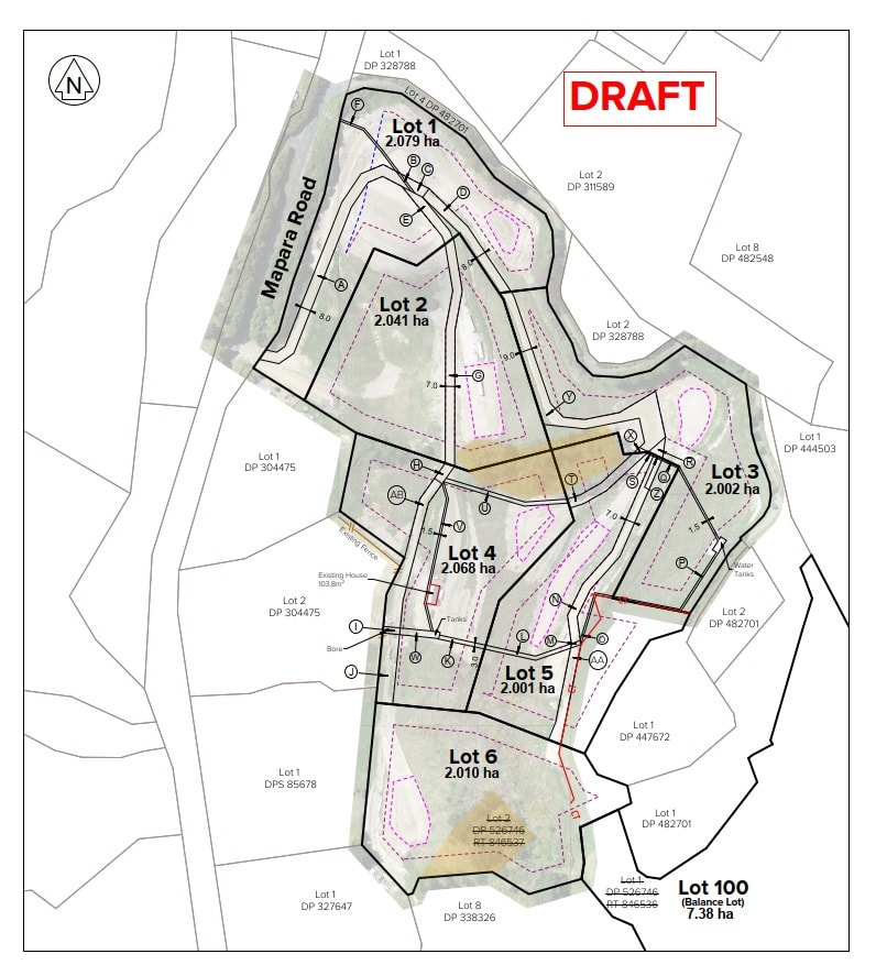 Site Plan with section sizes v2