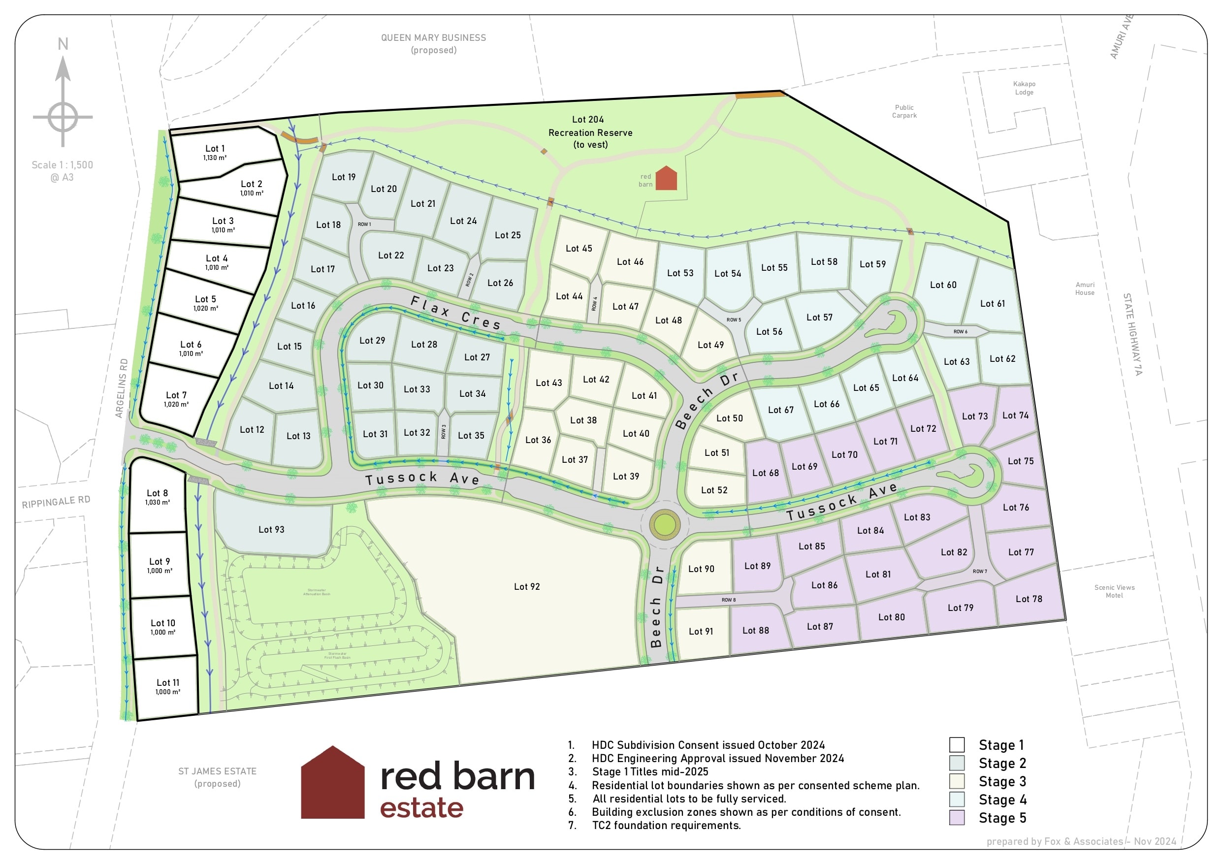 Stage 1 Sales Scheme Plan with street trees page 0001 v6