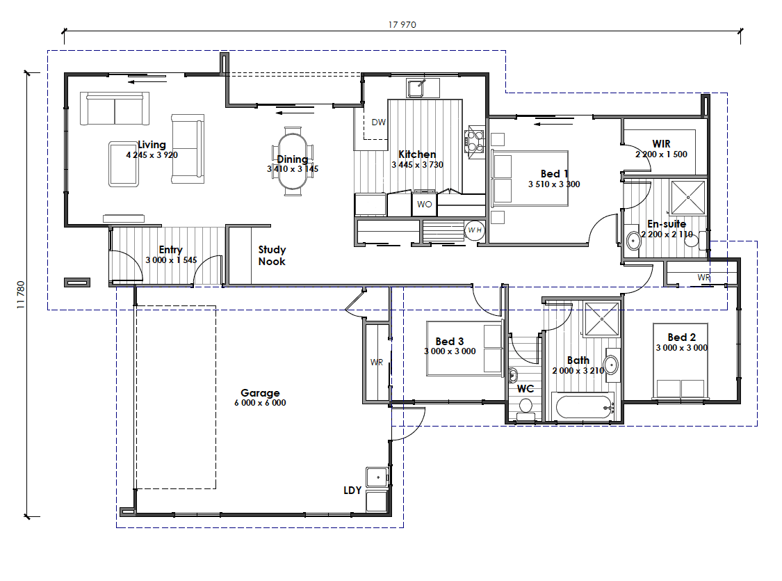 Whakamaru floor plan